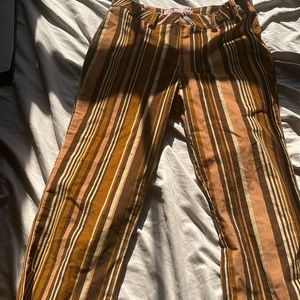 size small, corduroy, velvety, dolls kill x bratz, bell bottomish, real pockets